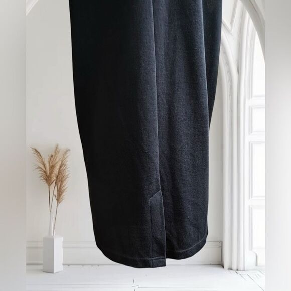 Vintage Sag Harbor Black Sleeveless Knitted V-Neck Tank Dress Size Medium - Picture 4 of 10